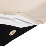 Cream SPA lounger Sillon Siesta beauty salon furniture with light brown base for relaxing treatments