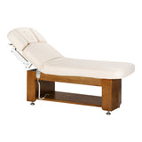 Sillon Leisure Premium spa lounger in a beauty salon, featuring a comfortable padded design and sleek modern look.