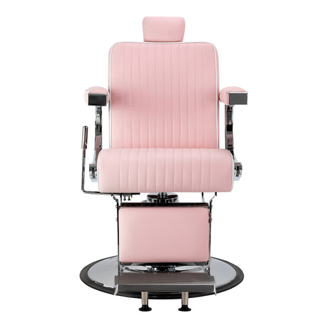 Gabbiano Visionerio barber chair pink chrome frame - BVShop