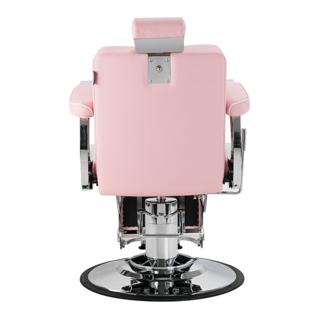 Gabbiano Visionerio barber chair pink chrome frame - BVShop