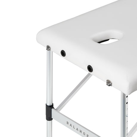 BALANCE aluminium folding massage table 3 segment white - BVShop