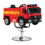 Gabbiano Fire Engine kids hairdressing chair red fire truck design