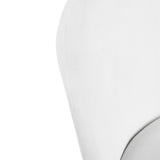 Back view of 4RICO Linea white chair with modern curved backrest design