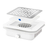 White MOMO Dust Absorber Momo P30 built-in 60W with sleek design and filter system, shown from a front view.