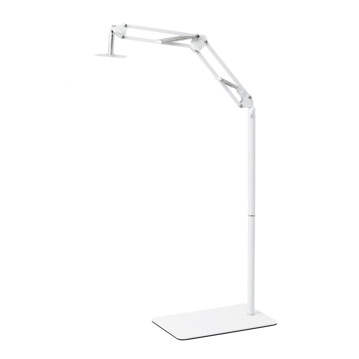 GLOW supporto regolabile per lampada UV/LED da pedicure – Bianco; braccio snodato, prima posizione