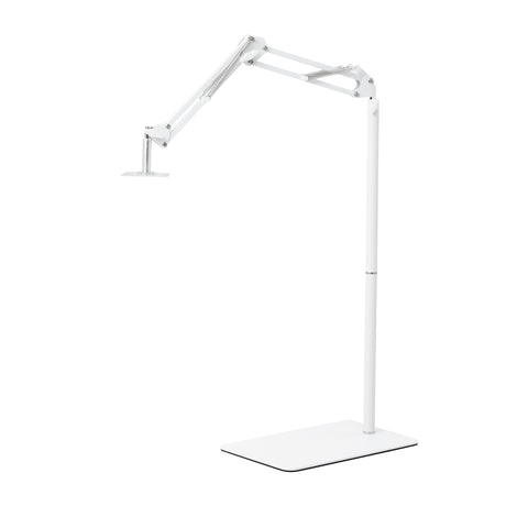 GLOW supporto regolabile per lampada UV/LED da pedicure – Bianco; braccio snodato, altra posizione