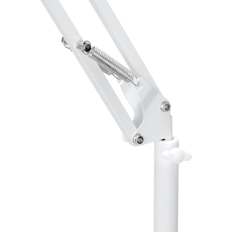 GLOW supporto regolabile per lampada UV/LED da pedicure – Bianco; dettaglio dello snodo regolabile