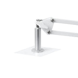 GLOW supporto regolabile per lampada UV/LED da pedicure – Bianco; dettaglio della piastra di fissaggio