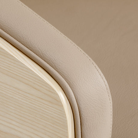 Gabbiano Wratislavia hairdressing chair beige chrome base - BVShop