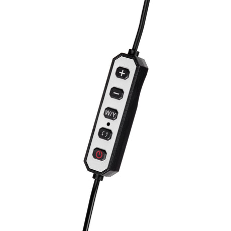 MOMO MX6 phone holder mounted on professional curved LED salon lamp