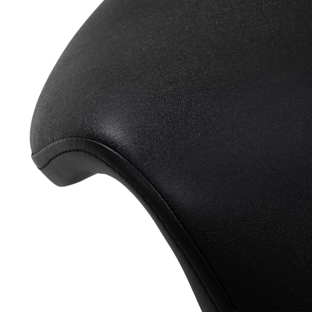Sgabello estetico nero 6001 con base a cinque razze e ruote