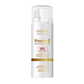 Farmona VITAMIN C Brightening Vitamin Cream 150ml jar showing the bright packaging and cream texture inside.