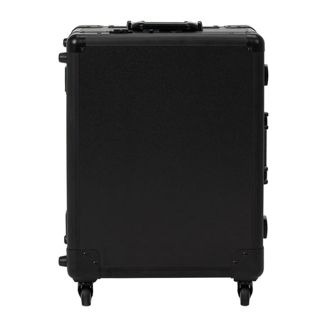 Black makeup artist case with LED mirror and fold-out organiser