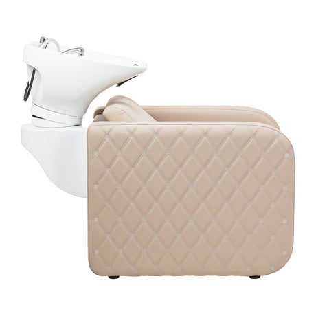 Gabbiano Sylvia Plus Lavatesta Elettrico Con Massaggio – Beige · Vista laterale