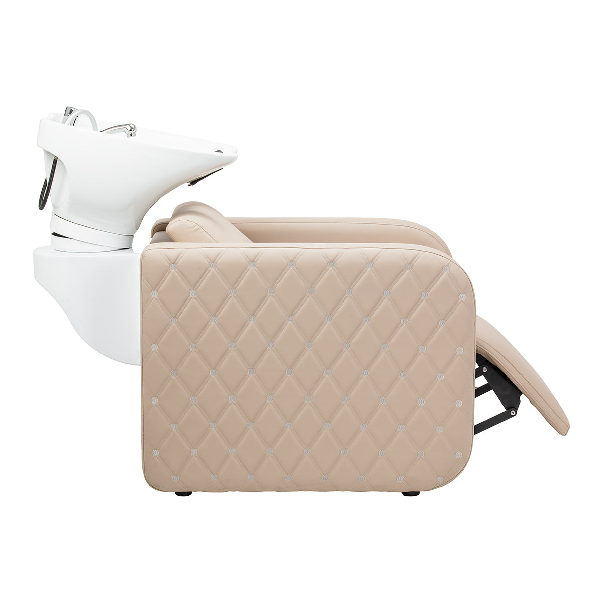Gabbiano Sylvia Plus Lavatesta Elettrico Con Massaggio – Beige · Posizione del poggiapiedi