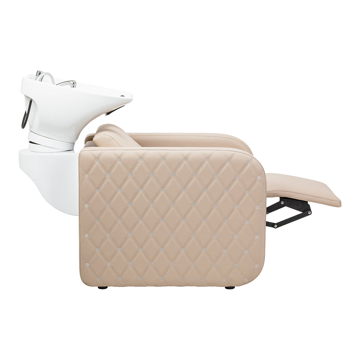 Gabbiano Sylvia Plus Lavatesta Elettrico Con Massaggio – Beige · Posizione del poggiapiedi