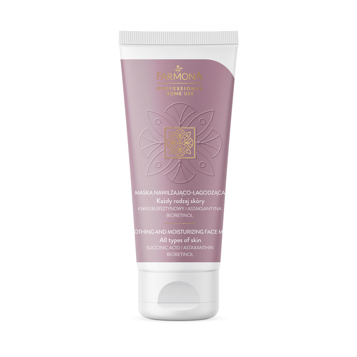 Farmona Professional Soothing & Moisturising Mask in 75ml jar, designed for home skincare and hydration.