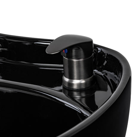 Gabbiano Ines Lavatesta Elettrico Con Massaggio – Nero · Miscelatore