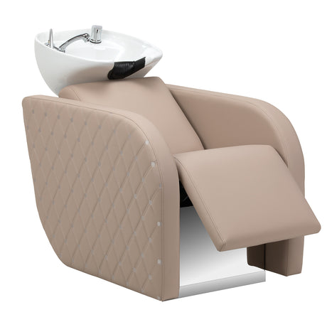 Gabbiano Ines Lavatesta Elettrico Con Massaggio – Beige · Posizione del poggiapiedi