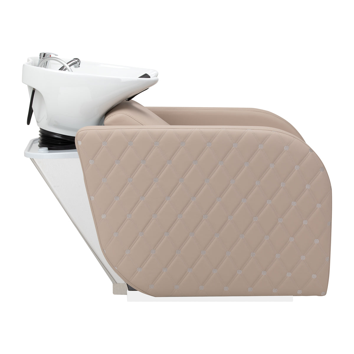 Gabbiano Ines Lavatesta Elettrico Con Massaggio – Beige · Vista laterale