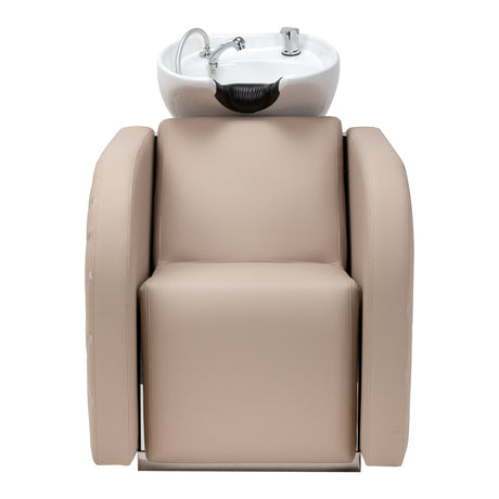 Gabbiano Ines Lavatesta Elettrico Con Massaggio – Beige · Vista frontale