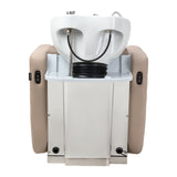 Gabbiano Ines Lavatesta Elettrico Con Massaggio – Beige · Vista posteriore