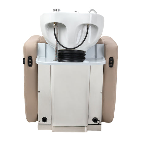 Gabbiano Ines Lavatesta Elettrico Con Massaggio – Beige · Vista posteriore