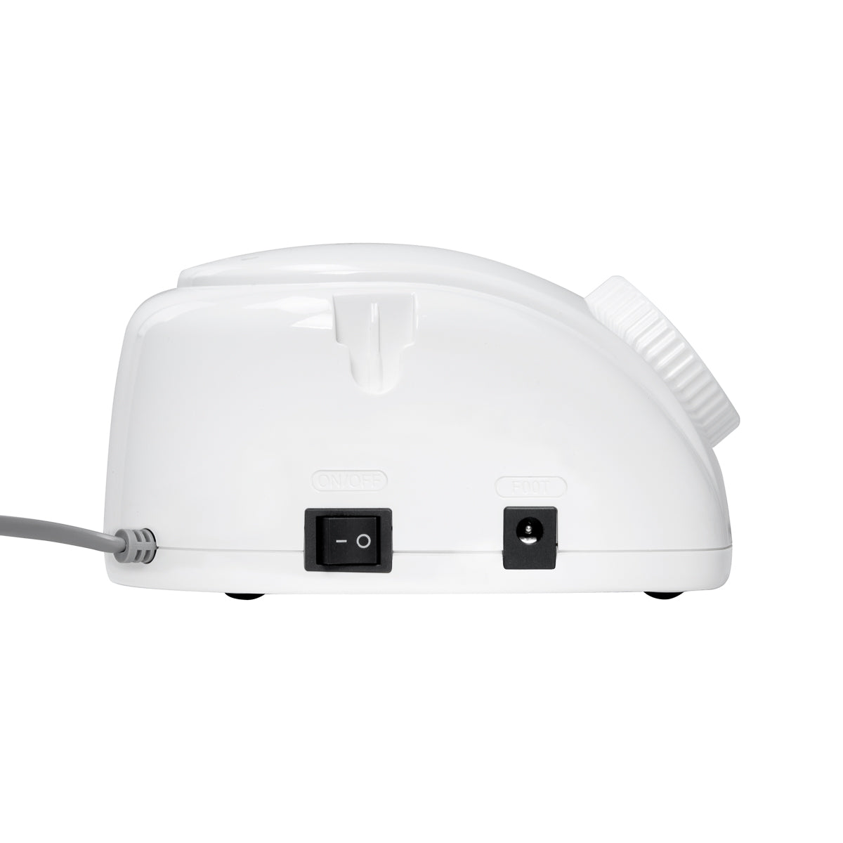 EXO Futura Fresa Unghie 65W – Bianca · Prese di collegamento