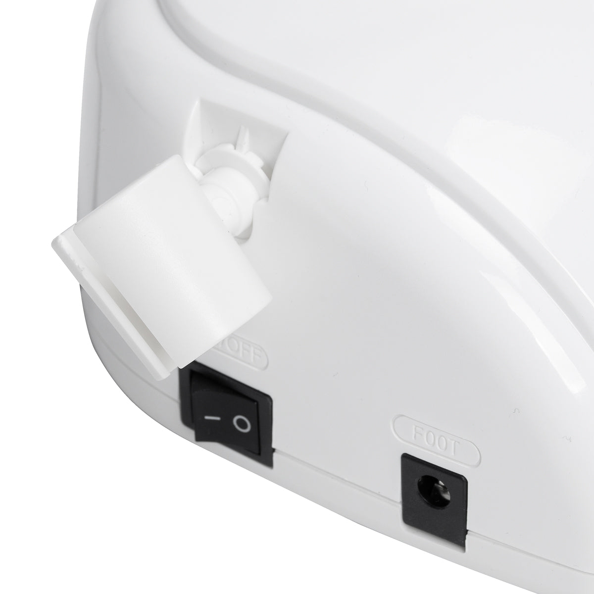 EXO Futura Fresa Unghie 65W – Bianca · Prese di collegamento