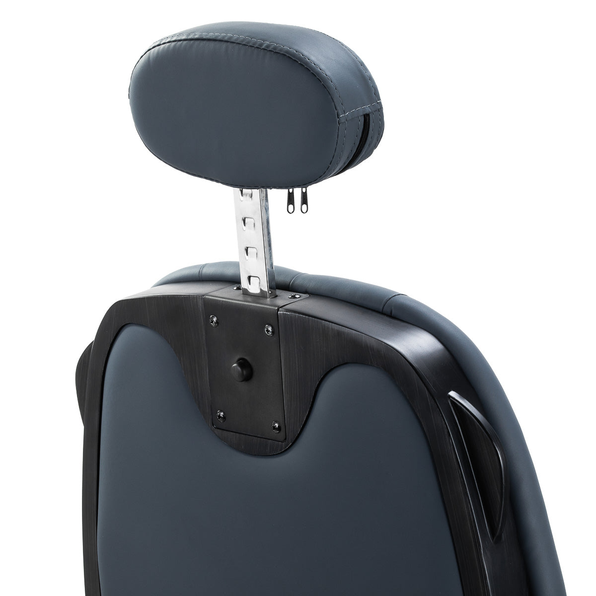 Gabbiano Francesco graphite barber chair showing vintage barbershop design and ergonomic shape
