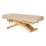 Sillon Siesta Lettino SPA Elettrico – Beige, Base Marrone Chiaro · Vista generale