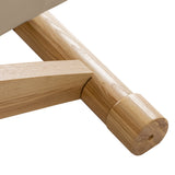 Sillon Siesta Lettino SPA Elettrico – Beige, Base Marrone Chiaro · Base in legno
