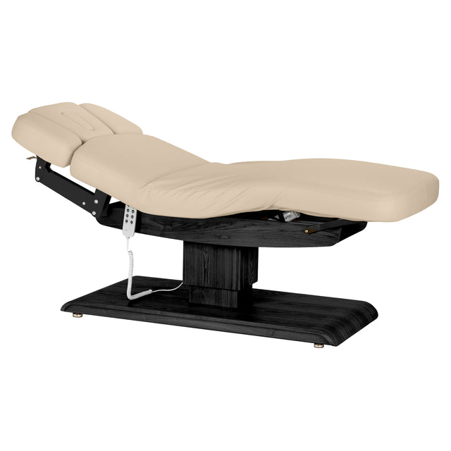 Lettino SPA Elettrico Sillon Relax – Beige, Base Nero · Vista generale
