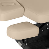 Lettino SPA Elettrico Sillon Relax – Beige, Base Nero · Ripiano poggia-braccia