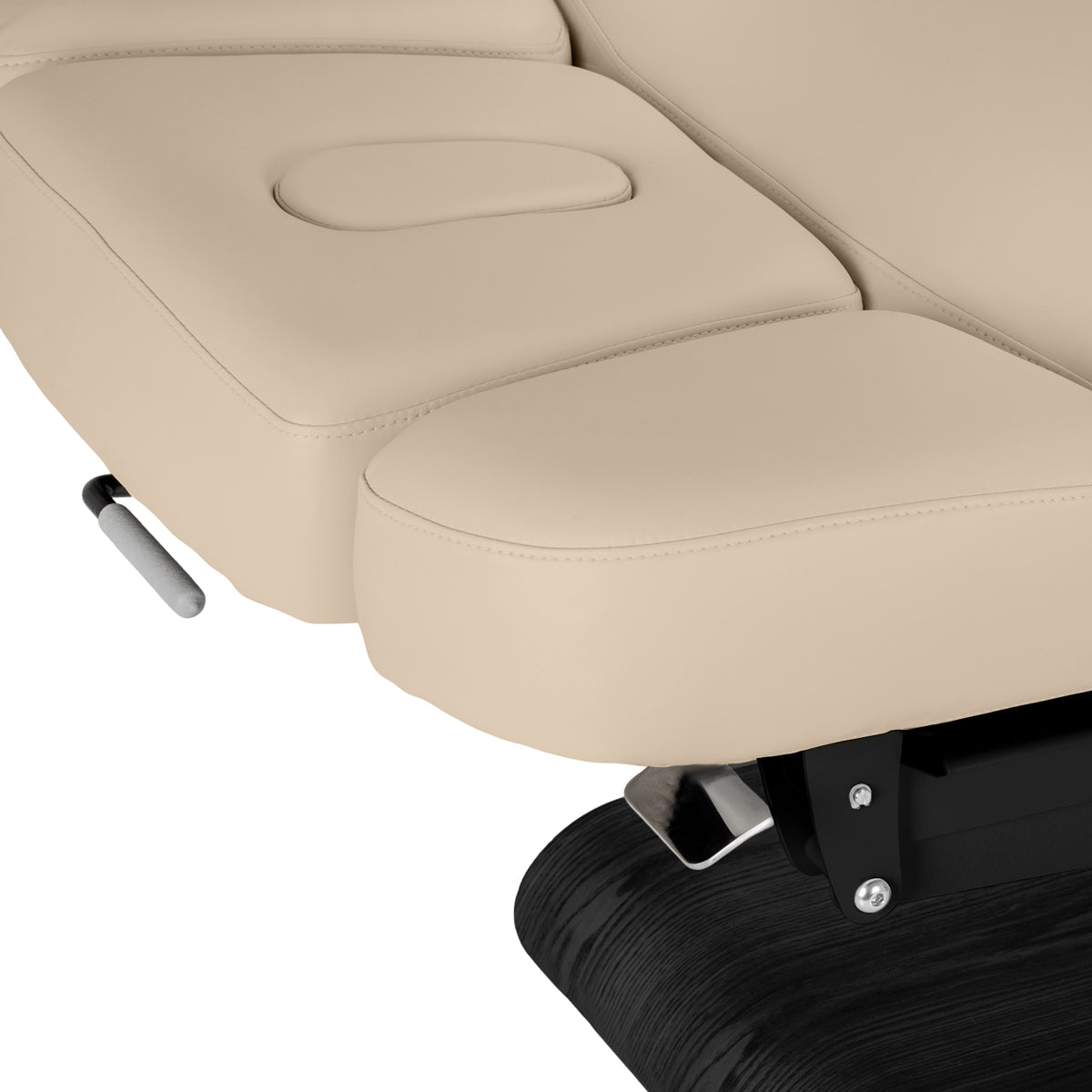 Lettino SPA Elettrico Sillon Relax – Beige, Base Nero · Poggiatesta