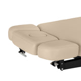 Lettino SPA Elettrico Sillon Relax – Beige, Base Nero · Lati del poggiatesta