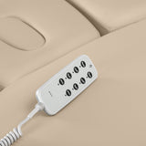 Lettino SPA Elettrico Sillon Relax – Beige, Base Nero · Telecomando