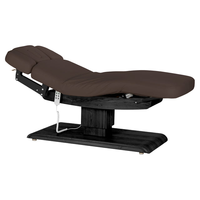Lettino SPA Elettrico Sillon Relax – Marrone Scuro, Base Nero · Vista generale