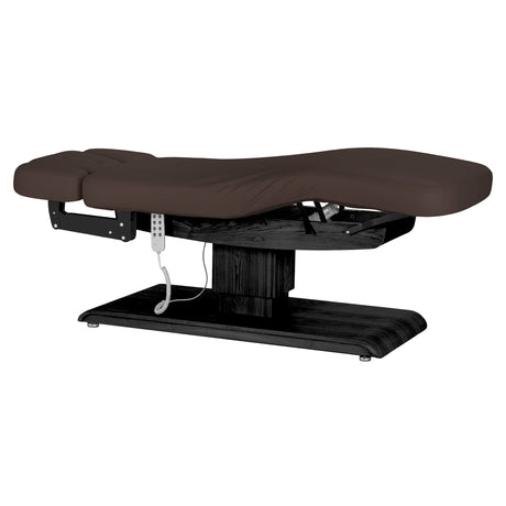 Lettino SPA Elettrico Sillon Relax – Marrone Scuro, Base Nero · Vista generale