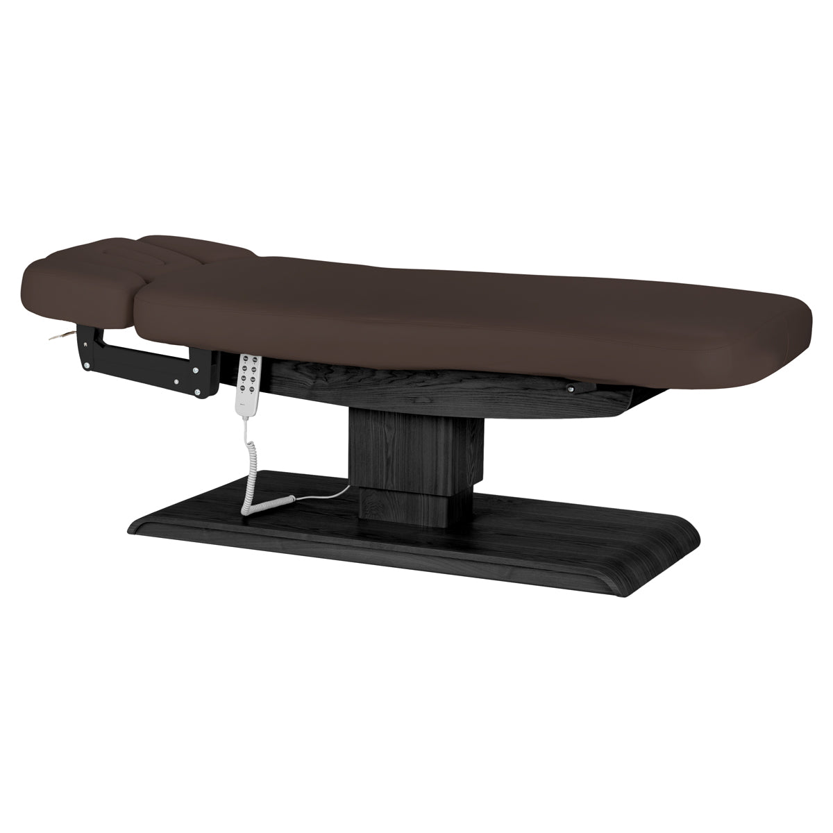 Lettino SPA Elettrico Sillon Relax – Marrone Scuro, Base Nero · Vista generale