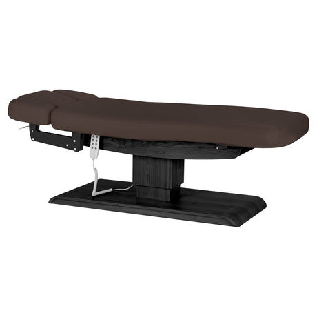 Lettino SPA Elettrico Sillon Relax – Marrone Scuro, Base Nero · Vista generale