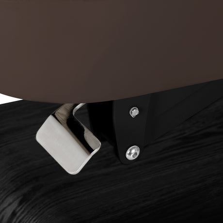 Lettino SPA Elettrico Sillon Relax – Marrone Scuro, Base Nero · Dettaglio fissaggio