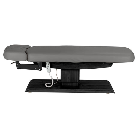Lettino SPA Elettrico Sillon Relax – Grigio, Base Nero · Vista laterale