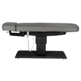 Lettino SPA Elettrico Sillon Relax – Grigio, Base Nero · Vista laterale