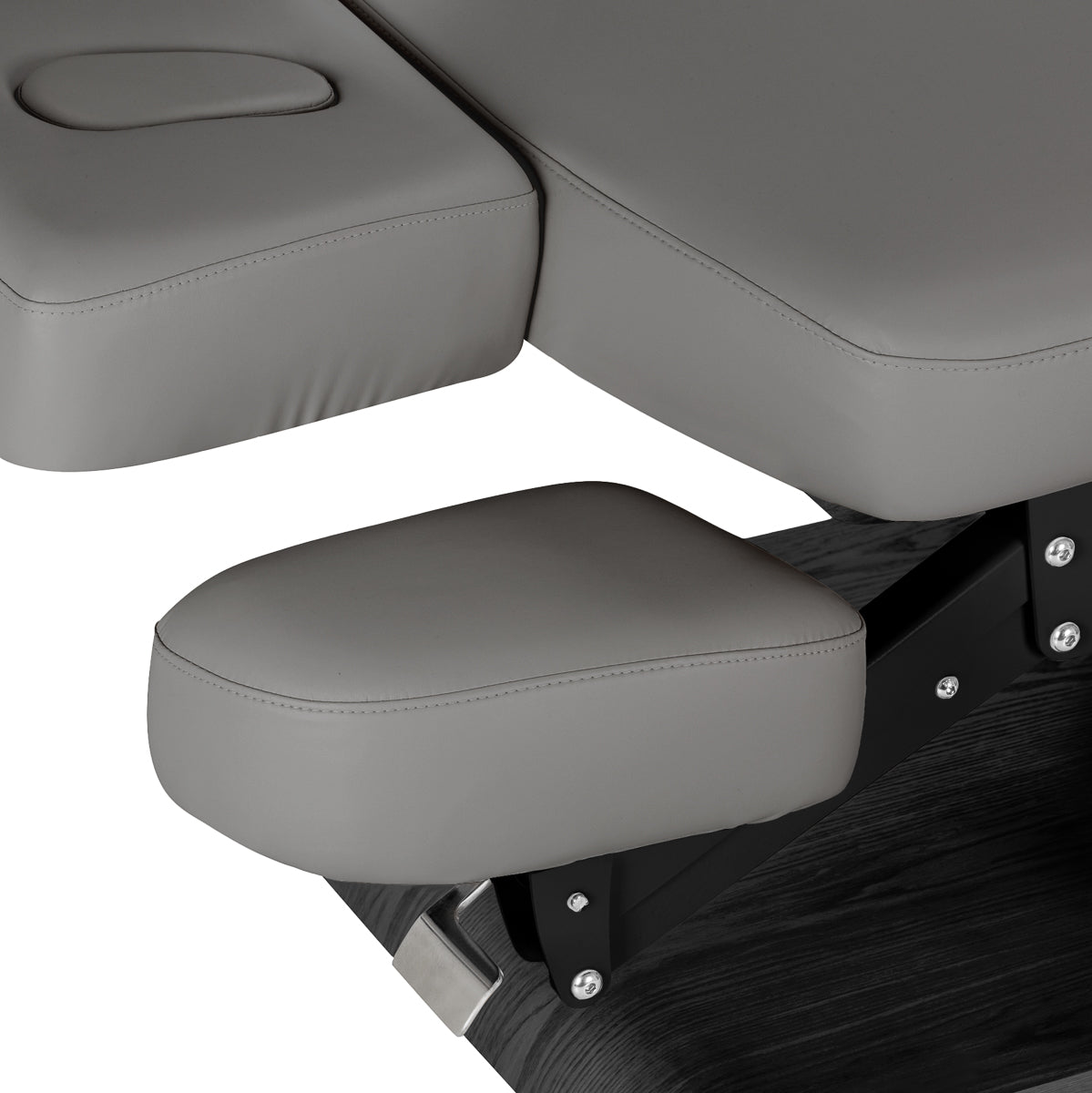 Lettino SPA Elettrico Sillon Relax – Grigio, Base Nero · Ripiano poggia-braccia