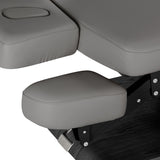 Lettino SPA Elettrico Sillon Relax – Grigio, Base Nero · Ripiano poggia-braccia