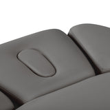 Lettino SPA Elettrico Sillon Relax – Grigio, Base Nero · Apertura viso