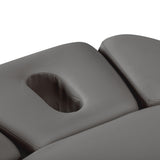 Lettino SPA Elettrico Sillon Relax – Grigio, Base Nero · Apertura viso