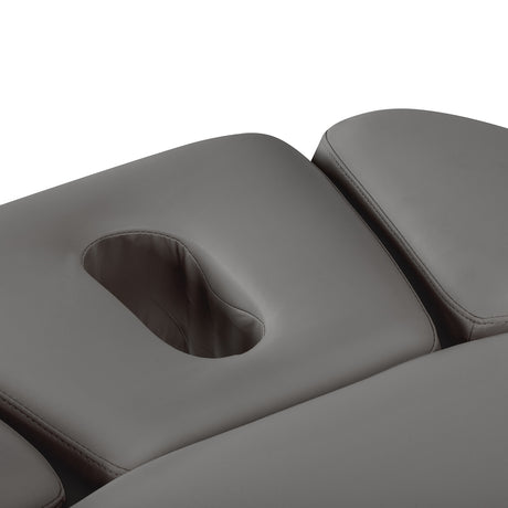 Lettino SPA Elettrico Sillon Relax – Grigio, Base Nero · Apertura viso