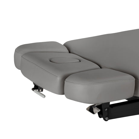 Lettino SPA Elettrico Sillon Relax – Grigio, Base Nero · Lati del poggiatesta